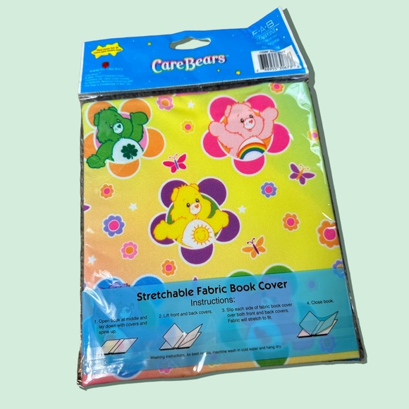 2006 American Greetings Care Bears Stretchable Fabric Book Cover Colorful - Picture 4 of 5